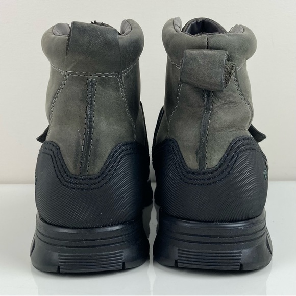 Vintage Polo Ralph Lauren Men’s Gray & Brown Leather Ankle Duck Boots Size 13 D - Picture 7 of 13